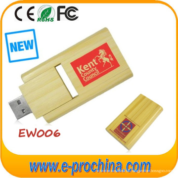 Carte de bois personnalisée USB Flash Drive Drive USB en bois promotionnel